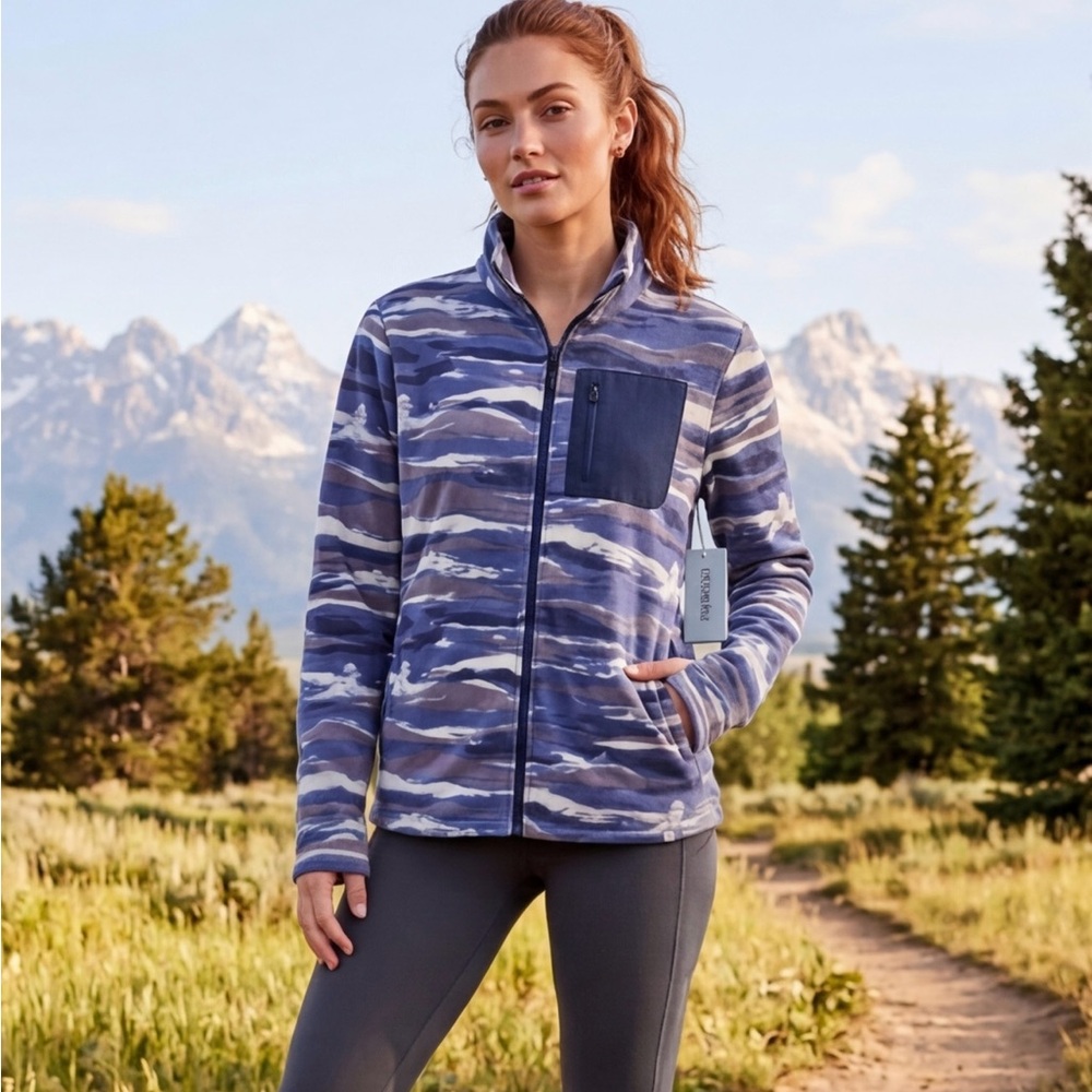 🆕 Marika Treeline Fleece Jacket Vintage Indigo NWT M